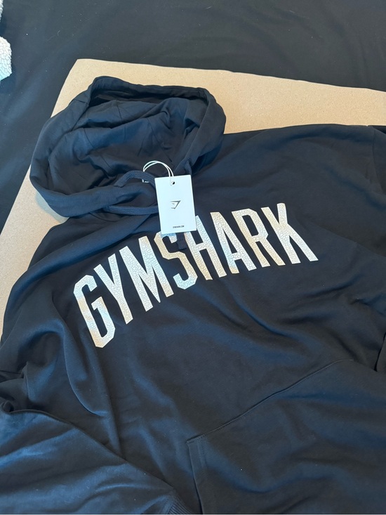 Gymshark Other - Gymshark Black Hoodie with White Chest Logo